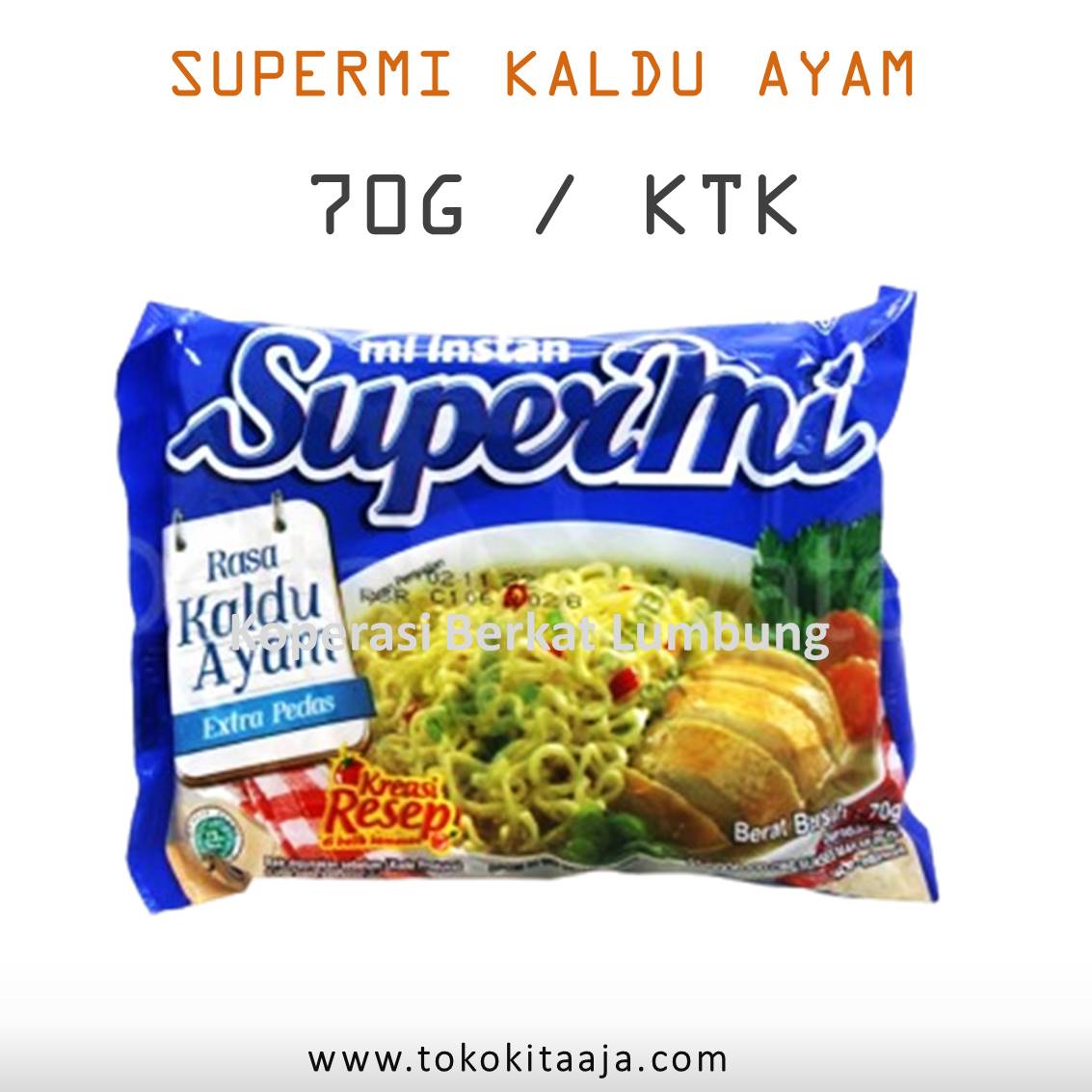 SUPERMI KALDU AYAM 70G / KTK 
